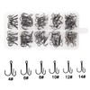 Fishing Treble Hooks Kit High Carbon Steel Hooks Strong Sharp