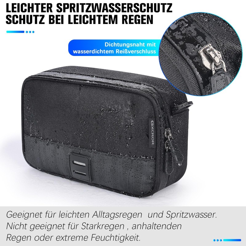 GXCROR Handlebar Bag Bicycle, 2.4 L Bicycle Bag Handlebar for