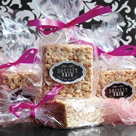 200 Rice Krispie 4W"x2D"x8H" Clear Gusseted Poly Bags for Favors Krispy