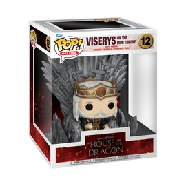 Funko POP! Deluxe: House of The Dragon - King Viserys Targaryen On Throne - Vinyl-Sammelfigur - Geschenkidee - Offizielle Handelswaren - Spielzeug Für Kinder Und Erwachsene - TV Fans