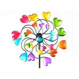 Unbekannt Colourful Windmill 33/126 cm Garden Stake Wind Chime Garden Decoration Flower Stake