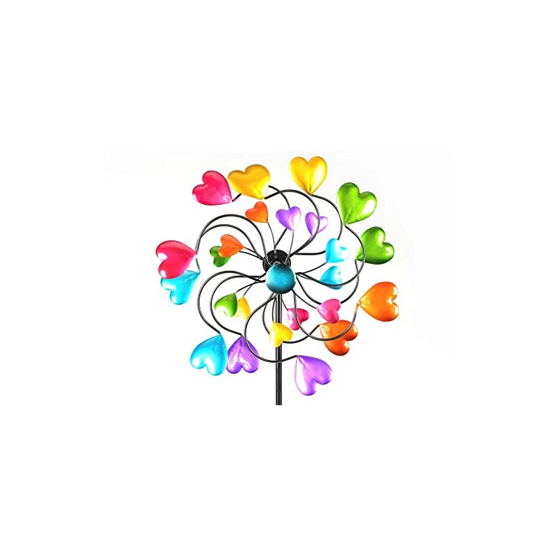 Unbekannt Colourful Windmill 33/126 cm Garden Stake Wind Chime Garden
