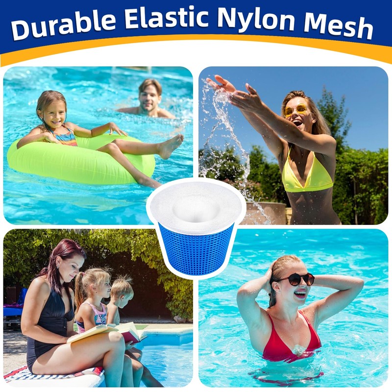 50 Pack Pool Skimmer Socks,Pool Filter Socks for Skimmer Basket