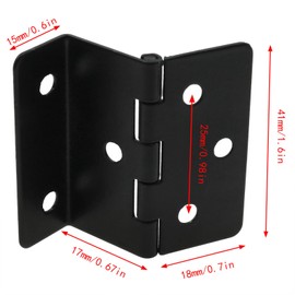 sunnates 4 PCS Three Fold Retro Hinge Chest Hinges Hardware Three Fold Hinges Three Fold Vintage Box Hardware (with Screws) for Doors Cabinets Furniture Jewelry Boxes Vintage Jewelry Boxes