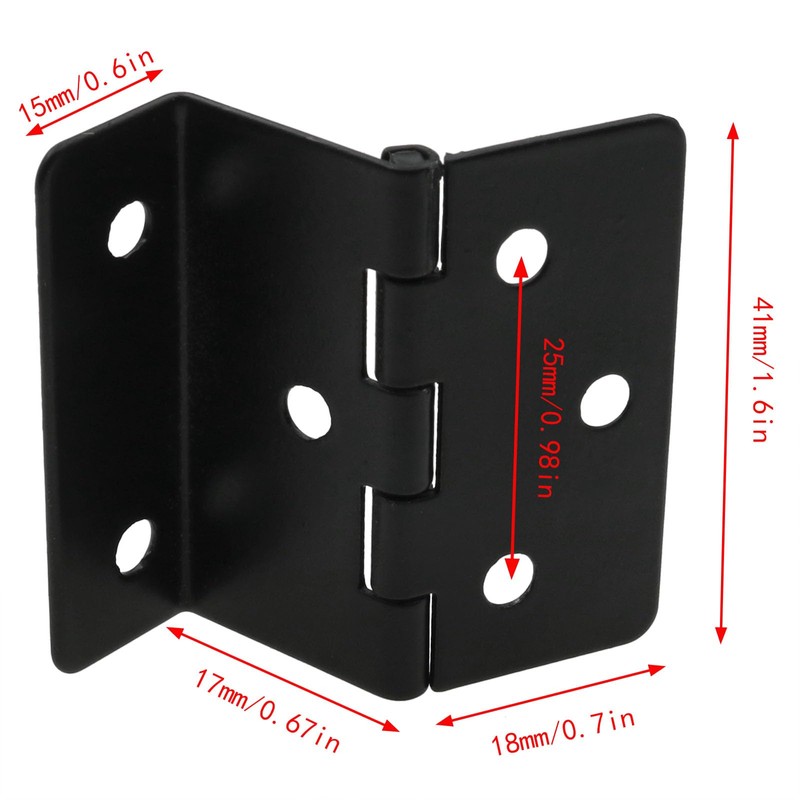 sunnates 4 PCS Three Fold Retro Hinge Chest Hinges Hardware
