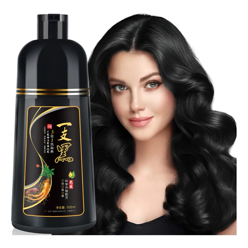 Shampoo Tinte Instantáneo Cubre Canas 3en1 Natural Jengibre