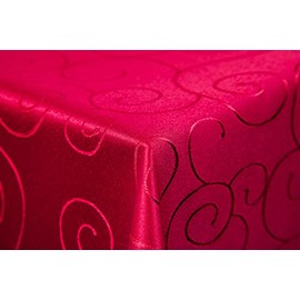 First-Tex Ornament Damask Tablecloth Choice of Colour and Size, 130x160