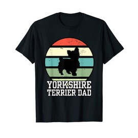 Yorkshire Terrier Dad I Retro Yorkshire Terrier T-Shirt
