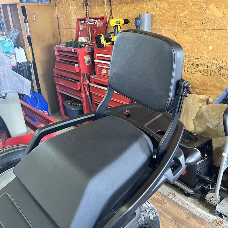 Motorcycle Passenger Backrest Sissy Bar Pad Adjustable Rear Cushion for