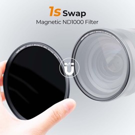 K&F Concept Nano X-Series Magnetic ND Filter ND1000 (10 Stops) Magnetic Quick Release System with Lens Adapter 82 mm
