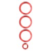 4Pcs A/C Knob Ring Trim Volume Adjuster Decor Fit for