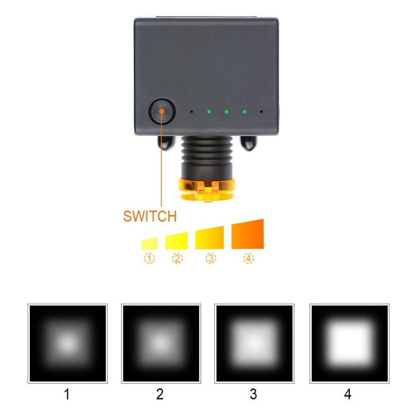 EUSTOMA DY-010 Wireless LED Light, 3W Clip On Lamp, Can
