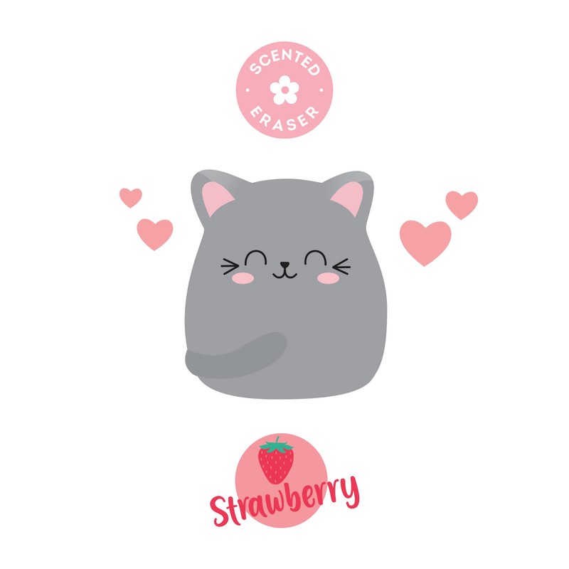 Legami - Strawberry Scented Gum Soft 4.5 x 4 cm