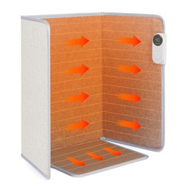 Wasrch Under Desk Warmer Portable Space Heater, Leg Warmer Foot Warmer for Office & Home, Whisper Heat Foldable Energy Efficient With Thermostat Timer Auto Shut Off