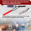 Relioky Valve Adjustment Tool for 10mm Jam Nut,with Angled Feeler
