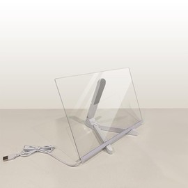 ThriveHive Acrylic Dry Erase Message Board with Light Neon Glow Memo