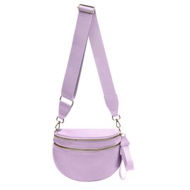 Crossbody Bags Bum Bag for Women Large Sling Bag Purse with Adjustable Strap（Purple）