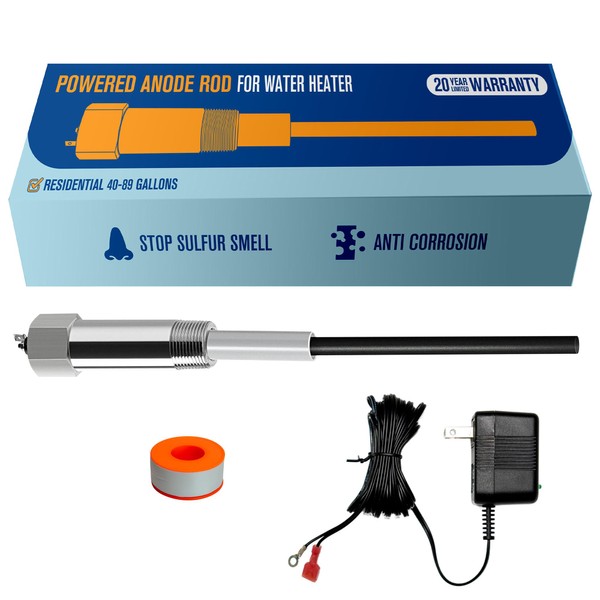 HertzEagle Powered Anode Rod for Water Heater, Electric Anode Rod
