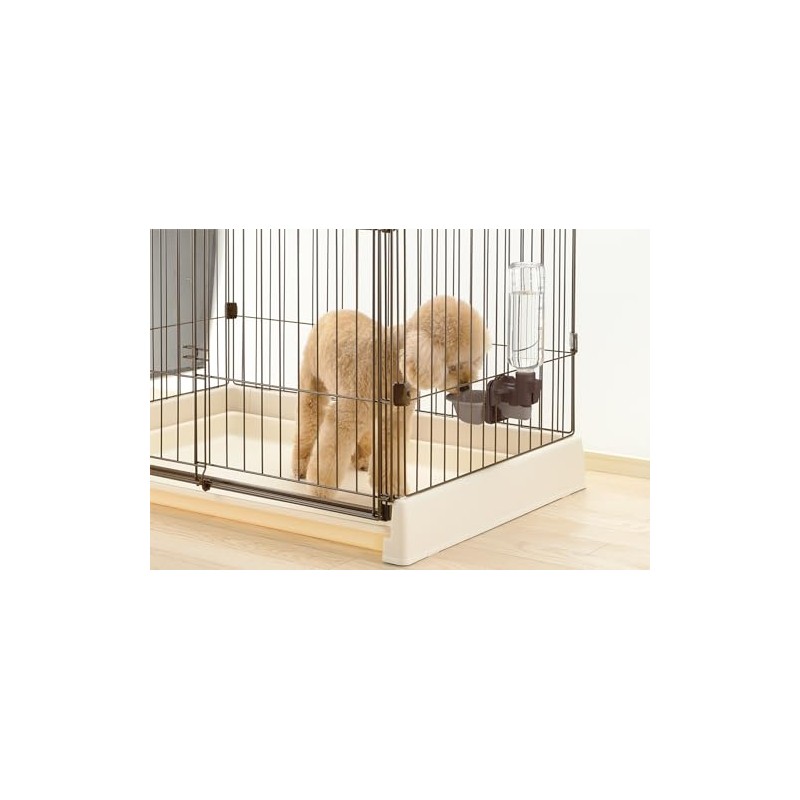 Richell Dog Water Dish S with Bottle Dark Brown