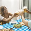 Hegbolke 4 Pack Oktoberfest Tablecloths - Blue and White Checkered