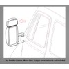 Compatible with 2003-2006 Dodge Sprinter 2500/3500 Driver/Passenger Side Upper Convex
