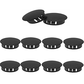 MUZIEBA 2" Round Tubing Plugs, Tubing Post End Caps,Black Chair Glide Plastic (Dia. 50mm, 10Pack)