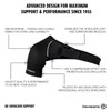 Rehband Shoulder Brace for Men and Women, Adjustable Neoprene Shoulder
