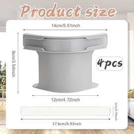 Shoyisenka 4 Pcs Sheet Holders for Corners, Adjustable Bed Sheet Holder, Heavy Duty Elastic Corner Fasteners with Lock Strips, Fitted Sheet Tightener & Mattress Grippers (Gray)