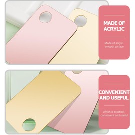 Placas de Mezcla de Maquillaje Acrílico Fácil de Limpiar Juego de 2 con Espátula Adecuado para Base Cosmética y Uso Profesional