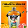 Eurolux Hands-Free Electric Citrus Juicer Machine, Orange Lime Grapefruit Lemon
