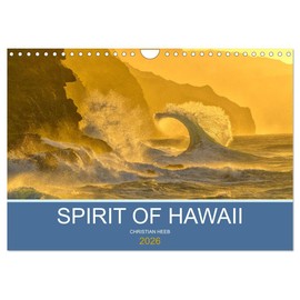 Spirit of Hawaii Wall Calendar 2026 DIN A4 Landscape CALVENDO Monthly Calendar