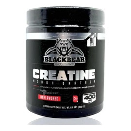 Creatina Monohidratada 400 G Blackbear 80 Servicios