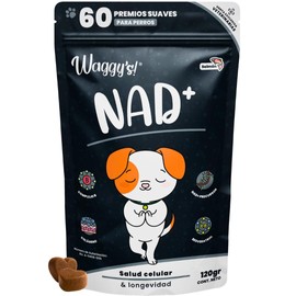 Waggys NAD+, Suplemento Antiedad y Longevidad para Perros, 60 pzs