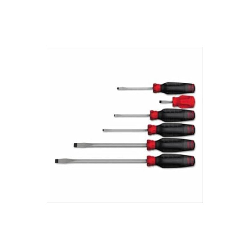 Proto J1206SRFF 6PC ROUND FLAT BLADE SCRW SET