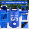 Lanathel 2 Pack Pool Step Weights, 500D PVC Waterproof Heavy