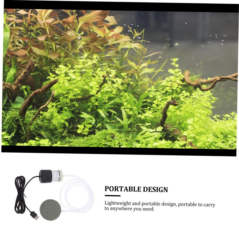 Kisangel 2 Sets Mini Aquarium Air Pump Oxygen Pump for