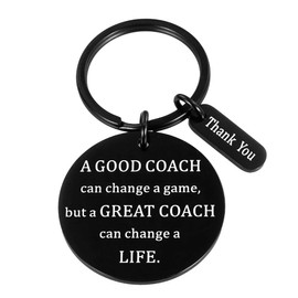 NUBARKO Coach Thank You Gifts Keychain for Men Women FootBall Soccer Basketball Coach