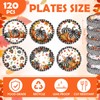 Funnymoom 60 Pcs 7 Inch Fall Pumpkin Paper Plates Thanksgiving