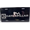 Laser CAT Caterpillar Girl laser engraved black license plate