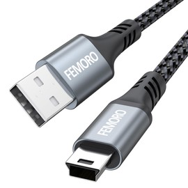 TI 84 Plus CE Charger Cable, Texas Instruments Calculator Fast Charging Cord for TI-84 Plus Silver Edition/TI89 Titanium/TI Nspire CX/CX II CAS Graphing Calculators [Metal Case, Braided Updated]