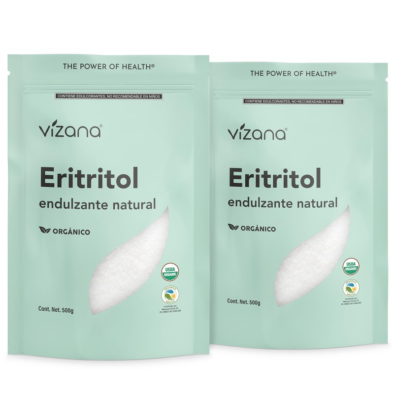 VIZANA NUTRITION | Eritritol Endulzante Orgánico USDA 1000g por pack