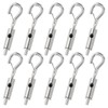 PATIKIL 10 Pcs Steel Wire Rope Hanger for 1/25-1/16 Stainless