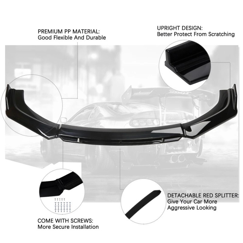 KEEPDSGN For Infiniti G37 G35 Coupe Sedan Front Bumper Lip
