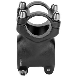 25.4x35mm LUNJE Aluminium Alloy Hollow Bicycle Short Handlebar Stem Children Bike CyclingBlack