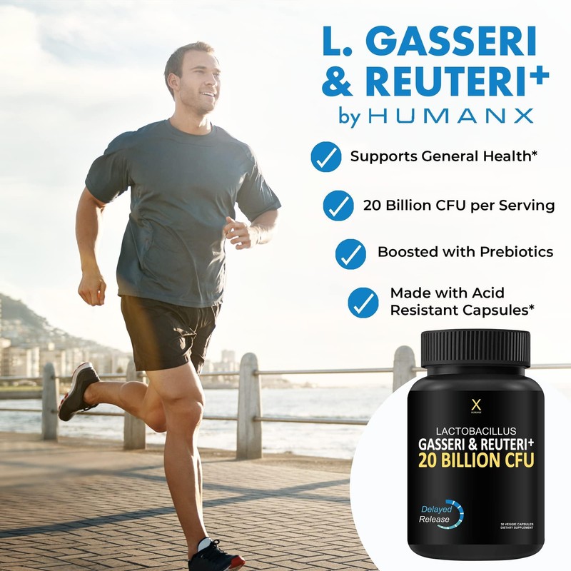HUMANX Lactobacillus Gasseri & Reuteri+ 20 Billion CFU Plus Organic