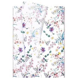 Jwssor Floral Tissue Paper,Flower 60sheets 50x35 Tissue Paper for Wrapping Gifts Birthday Party Wedding