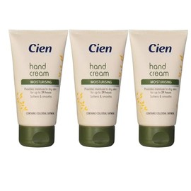 3x Lidl - Cien - Hand Cream Moisturising - Keeps moist for up to 24 hours - 75mL Each
