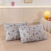 ECOCOTT 2 Pack Pillowcase Queen Size, Dinosaurs Space Pattern Pillow