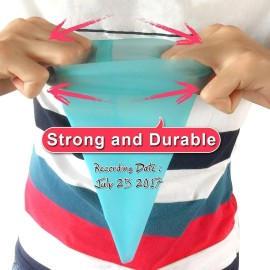 Silicone Pastry Bags, Weetiee 3 Sizes Reusable Icing Piping Bags Baking Blue