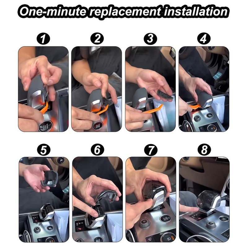 Egreat Crystal Gear Shift Knob Cover Trim Compatible with Land